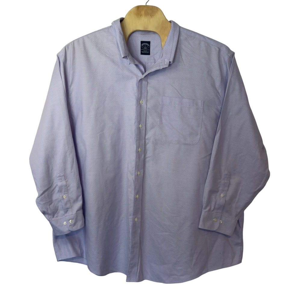 Brooks Brothers Men's Long Sleeve Button Down Dress Shirt Size 4XL Supima Cotton